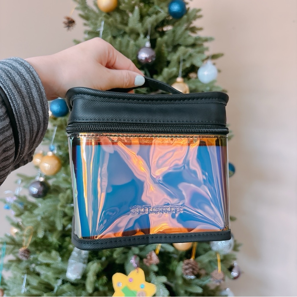 Any 3 for $50 | Holographic Makeup Bag with Black Trim